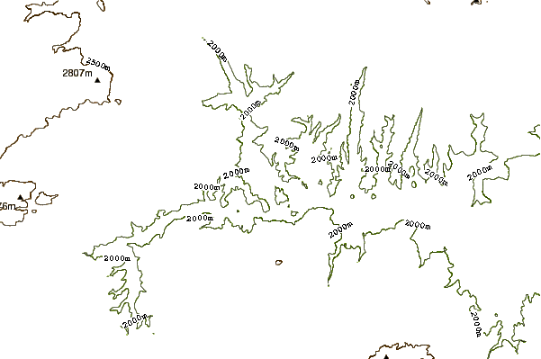 Mountain peaks around Tatos