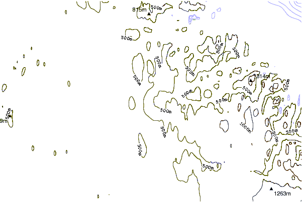 Mountain peaks around Taum Sauk