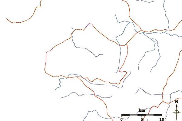 Roads and rivers around Te Raupua