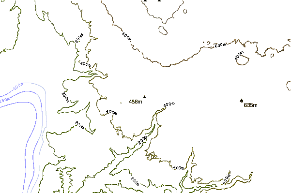 Mountain peaks around Tel Saki