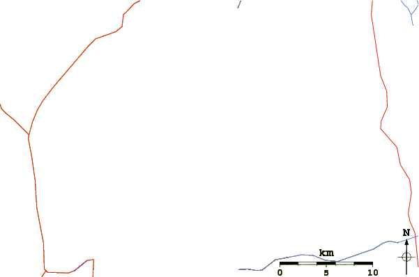 Roads and rivers around Telescope Peak