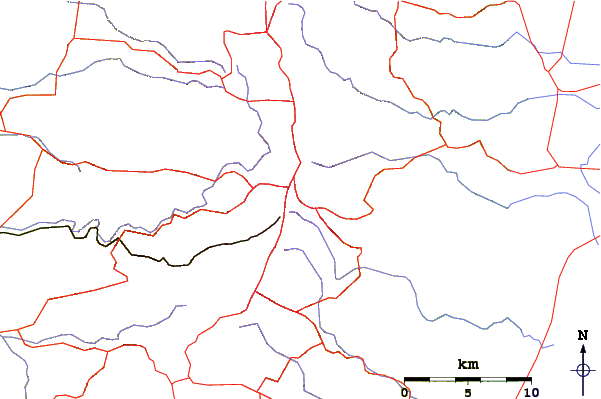 Roads and rivers around Temple Mount