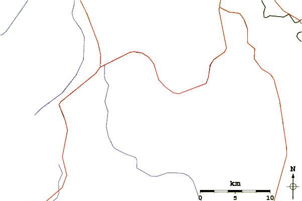 Roads and rivers around Tenduruk Dagi