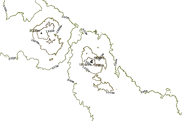 Mountain peaks around Tenorio Group