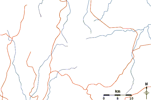 Roads and rivers around Tenorio Group