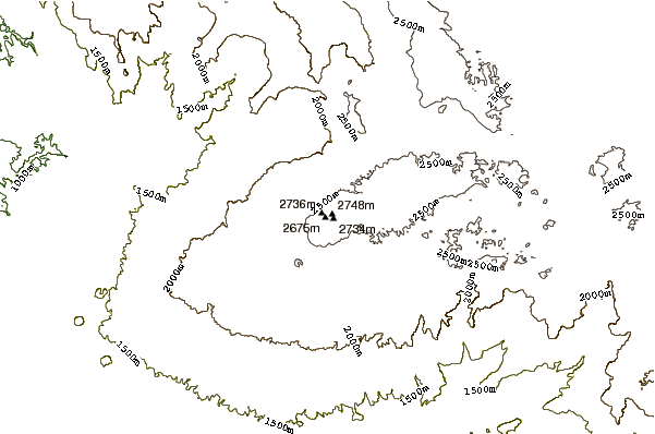 Mountain peaks around Tepi