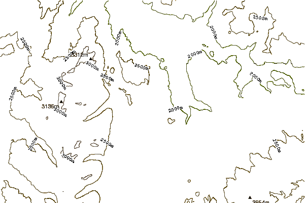 Mountain peaks around Terrace Mountain