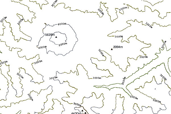 Mountain peaks around Terskol