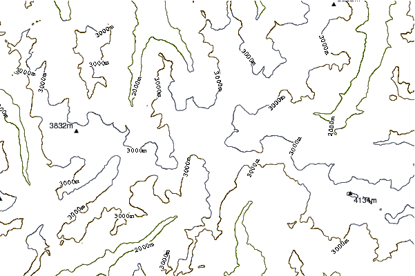 Mountain peaks around Tete Blanche