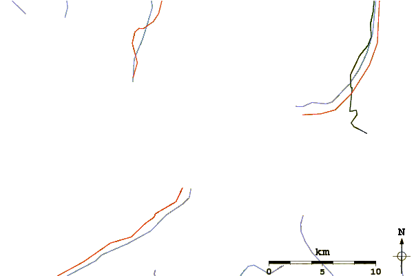 Roads and rivers around Tete Blanche