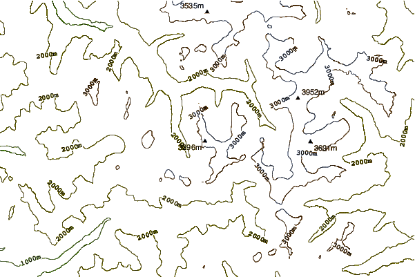 Mountain peaks around Tête de l'Etret