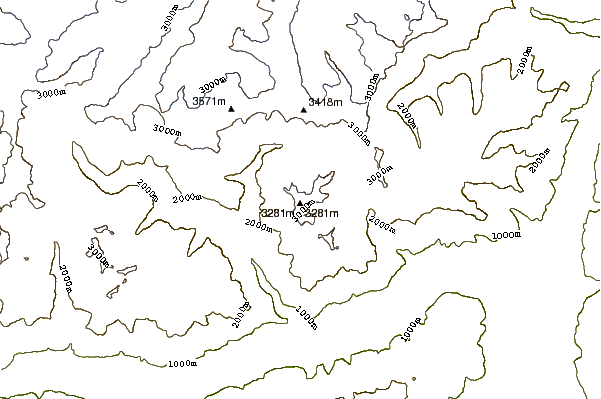 Mountain peaks around Texelspitze