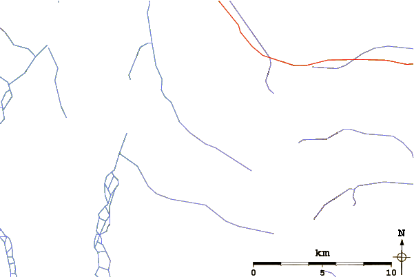 Roads and rivers around The Ash Pit