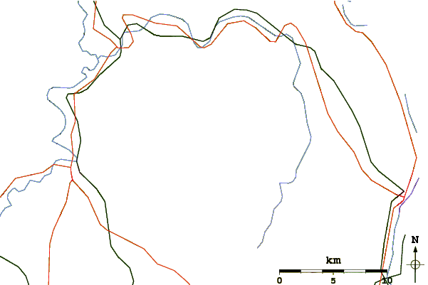 Roads and rivers around The Bulge