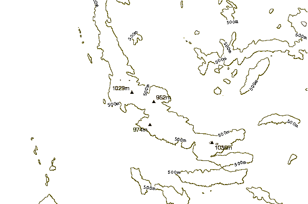 Mountain peaks around The Cupola (mountain)