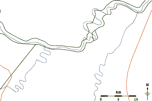 Roads and rivers around The Devil's Nose