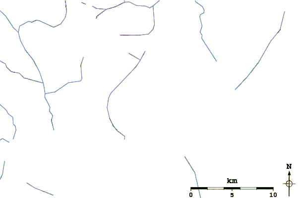 Roads and rivers around The Forefinger (mountain)