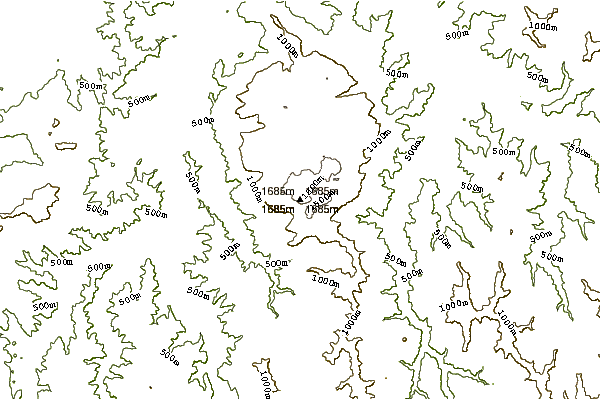 Mountain peaks around The Horn (Mount Buffalo)