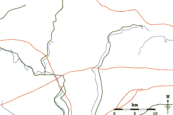 Roads and rivers around The Pinnacle (Pennsylvania)