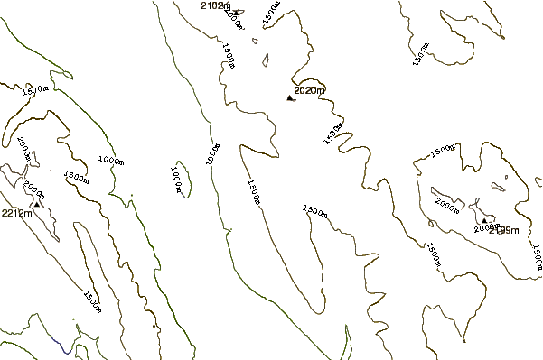 Mountain peaks around The Thumb (Omineca - Sicintine Range)