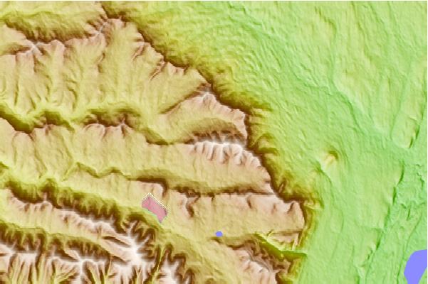 Surf breaks located close to Thomas Cole Mountain