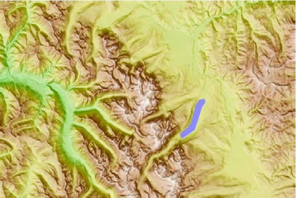 Surf breaks located close to Thompson Peak (Idaho)