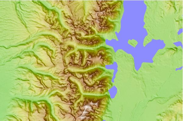 Surf breaks located close to Thor Peak (Wyoming)