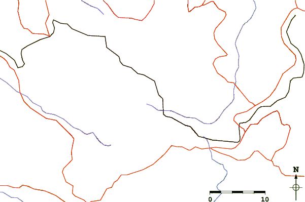 Roads and rivers around Thotupola Kanda