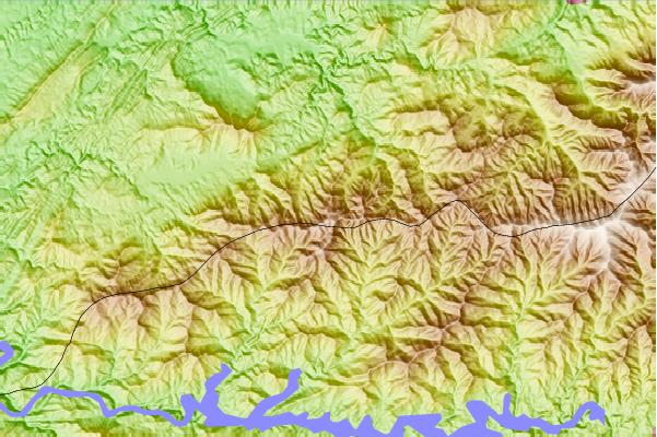 Surf breaks located close to Thunderhead Mountain