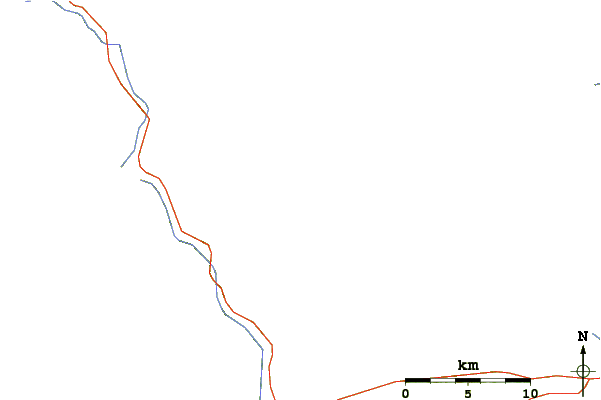 Roads and rivers around Tianmu Mountain or Tianmushan (天目山)