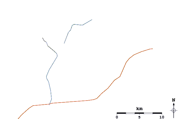 Roads and rivers around Tiatia