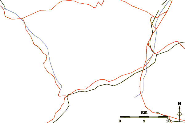 Roads and rivers around Tiefenstock