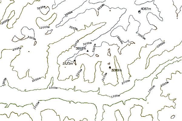 Mountain peaks around Tieregghorn