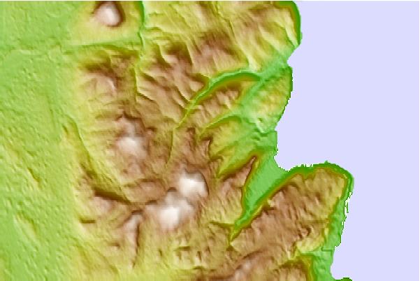 Surf breaks located close to Tievebulliagh