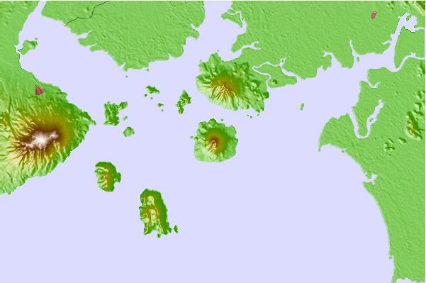 Surf breaks located close to Tiger Island