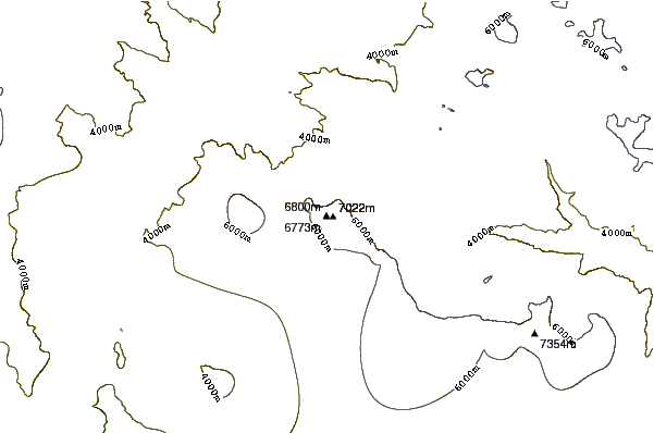 Mountain peaks around Tilicho Peak