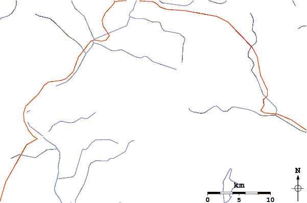 Roads and rivers around Tilicho Peak