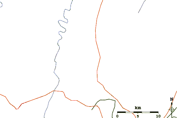 Roads and rivers around Timber Ridge