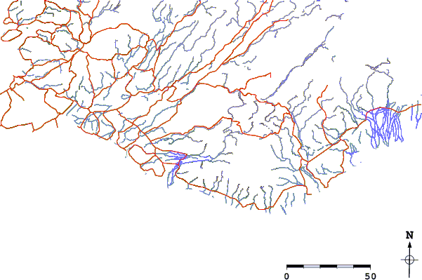 Roads and rivers around Tindfjallajökull or Tindfjallajokull