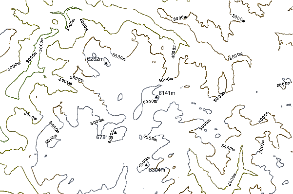 Mountain peaks around Tirsuli