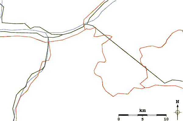 Roads and rivers around Tochuhorn