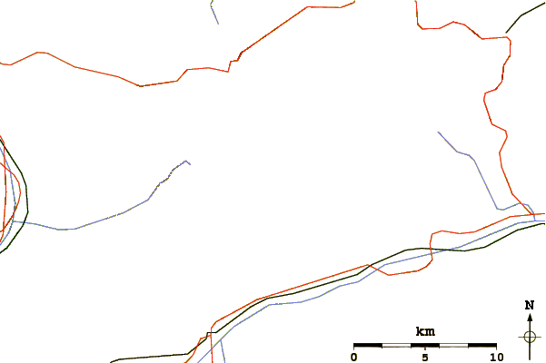 Roads and rivers around Tödi