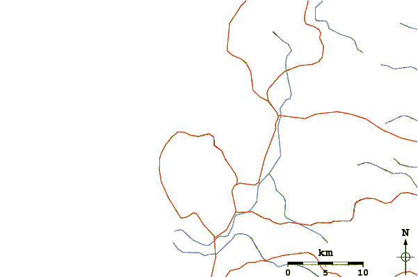 Roads and rivers around Todoko-Ranu