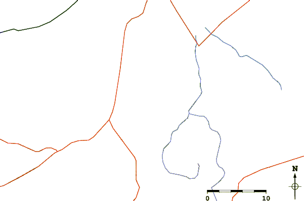 Roads and rivers around Tomasamil