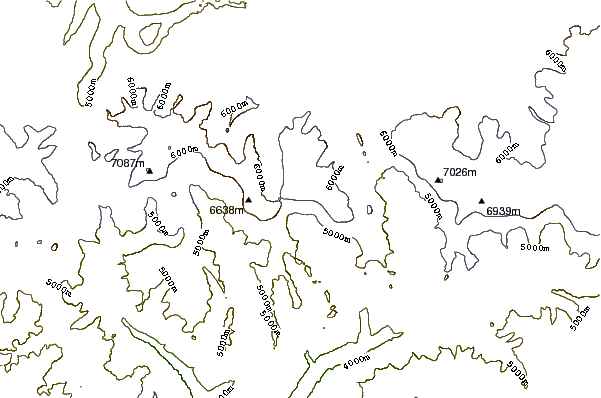 Mountain peaks around Tongshanjiabu