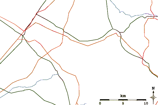 Roads and rivers around Tönsberg