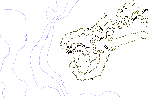 Mountain peaks around Topo da Coroa