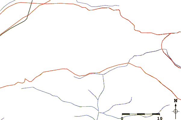 Roads and rivers around Tor Zawar