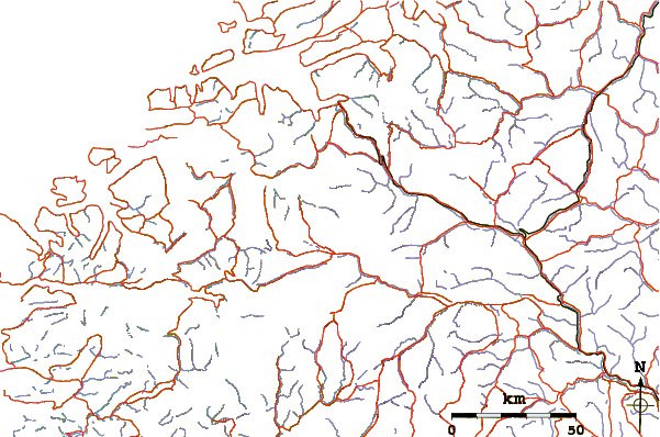 Roads and rivers around Tordsnose