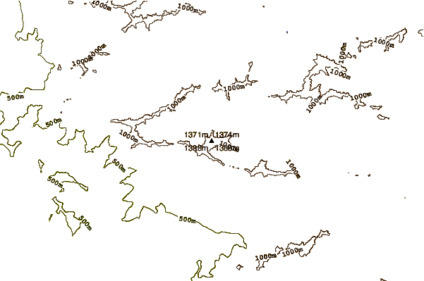 Mountain peaks around Torna Fort